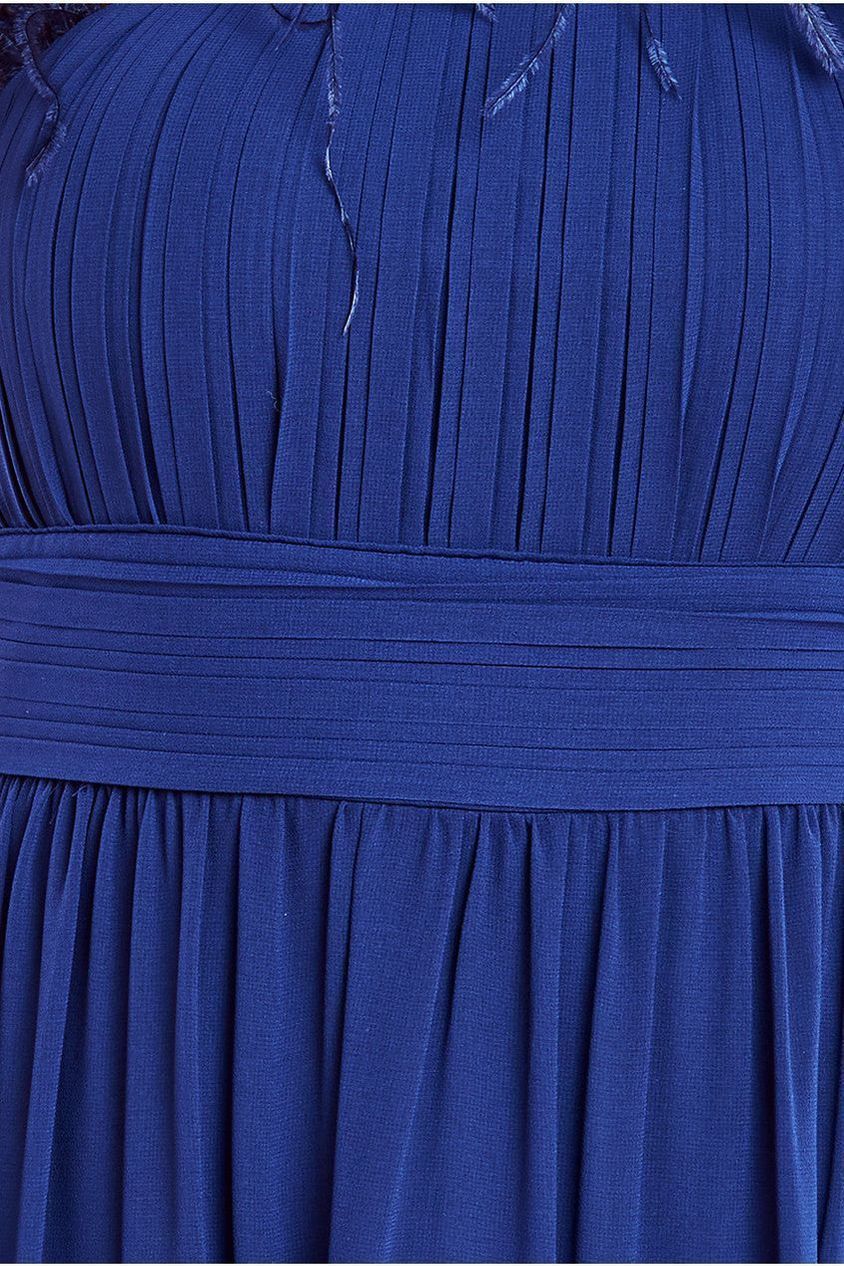 Bridesmaids Chiffon Maxi Dress - Navy by Goddiva