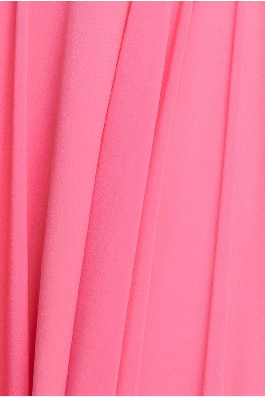 Cowl Neck A-Line Chiffon Maxi Dress - Coral by Goddiva