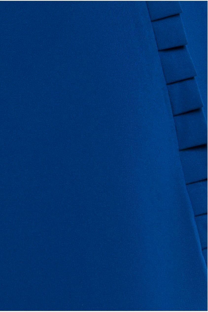 Frilled Halter Neck Strap Midi Dress - Royal Blue by Goddiva