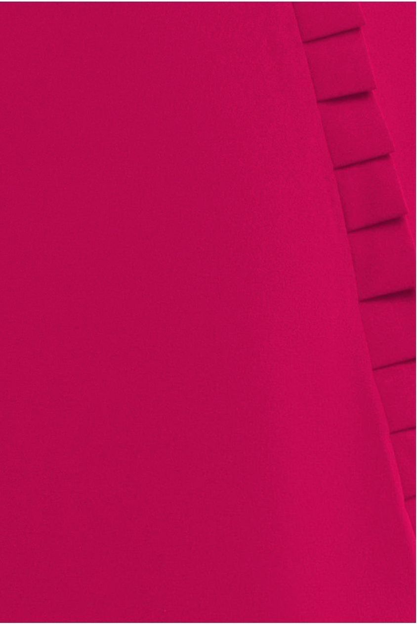 Frilled Halter Neck Strap Midi Dress - Magenta by Goddiva