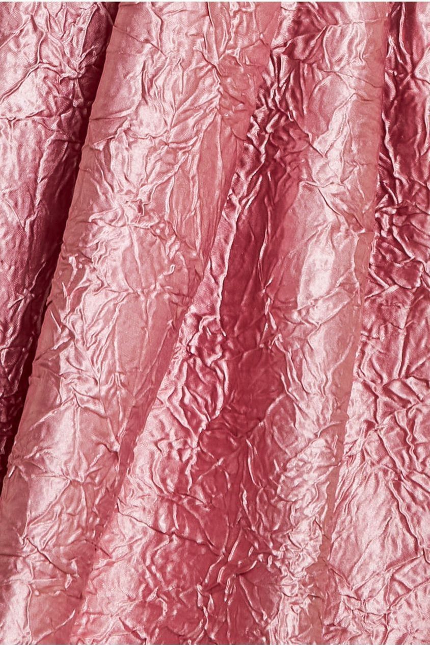 Crushed Satin Sleeveless A Line Midi Dress - Blush Pink by Goddiva