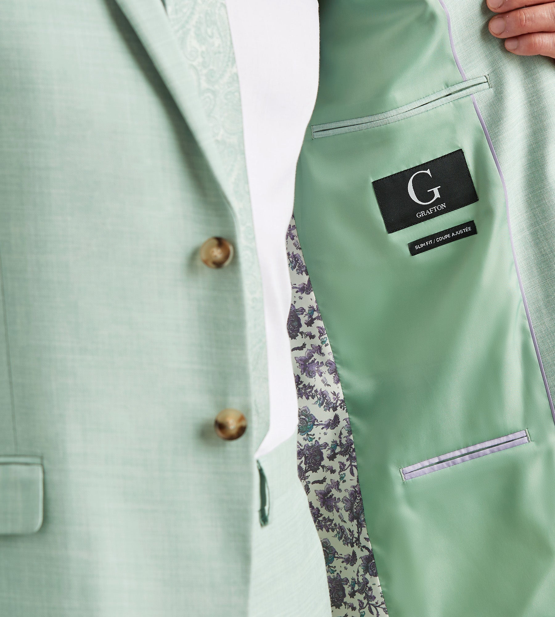 Modern Fit Pale Green Solid Suit
