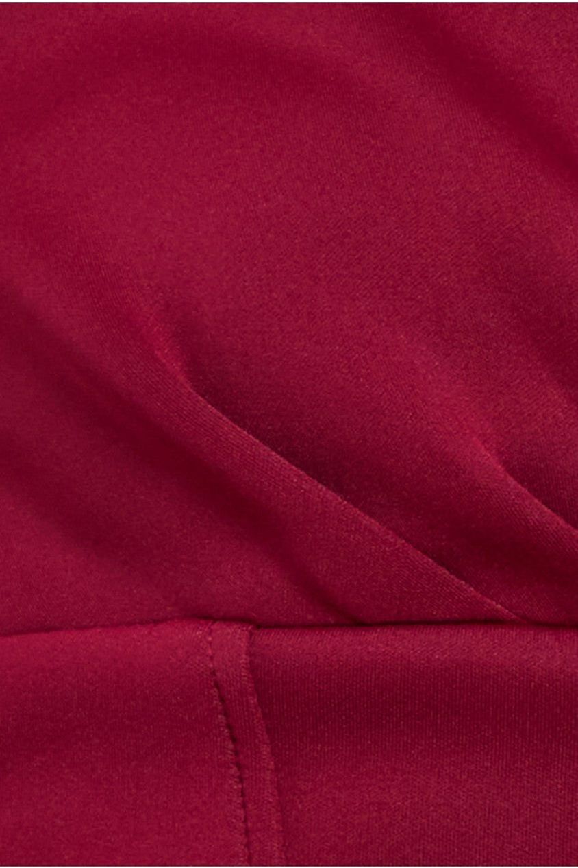 Corset Fit & Flare Mini Dress - Wine by Goddiva